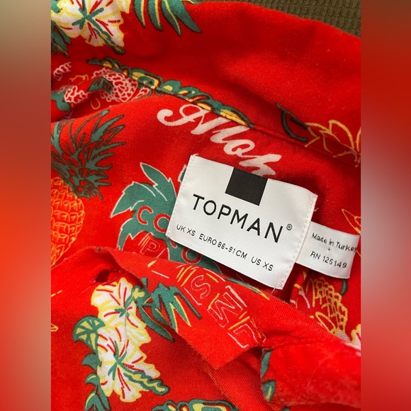 Men’s Top Man Aloha Short Sleeve ( XS ) - Picture 4 of 4